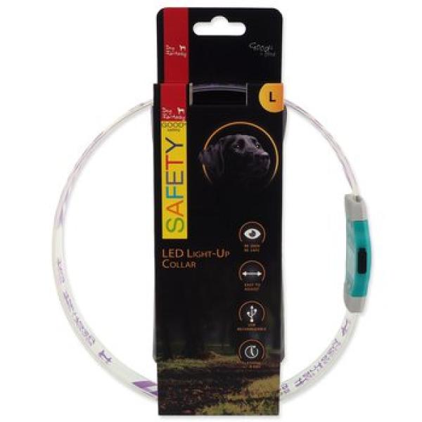 Obojek Dog Fantasy LED Svítící různobarevný nabíjecí L 65cm (obrázek 6)