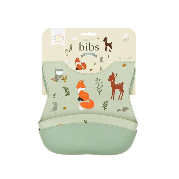 A Little Lovely Company – sada dvou silikonových bryndáků – kamarádi z lesa