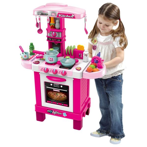 Dětská kuchyňka Baby Mix malý šéfkuchař růžová (obrázek 5)