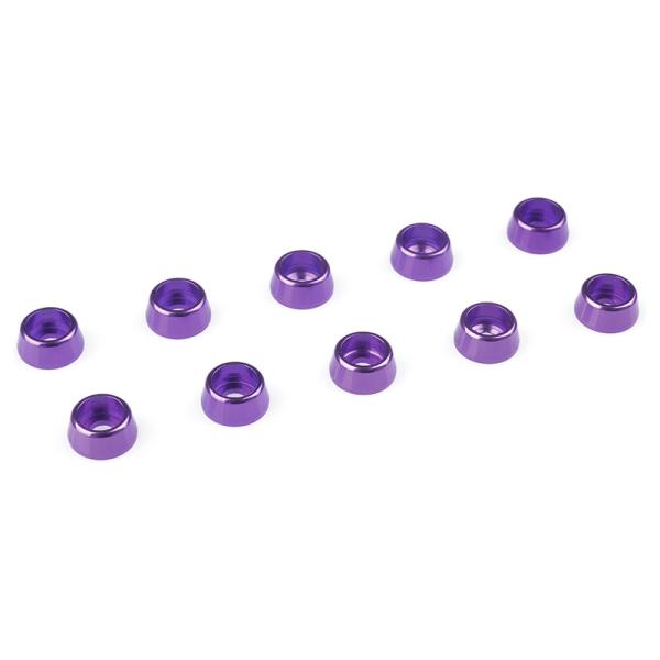 Podložka pre valc. hlavu M2.5/7mm hliník fialová (10)