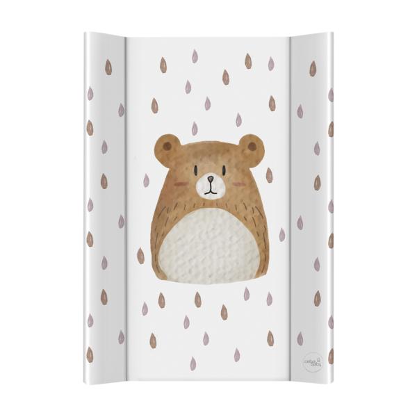 CEBA BABY Podložka prebaľovacia 2-hranná s pevnou doskou (50x70) Bear Buddy