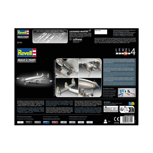 Plastic ModelKit letadlo 03745 - Lockheed L.1049G Super Constellation Lufthansa (1:144) (obrázek 11)