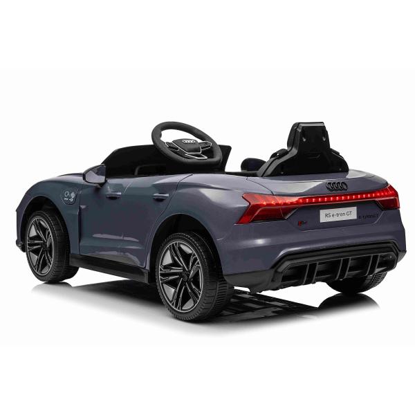 Elektrické autíčko Audi RS E-tron GT 12V, šedé, široké jednomístné sedadlo, 2,4 GHz dálk (obrázek 10)