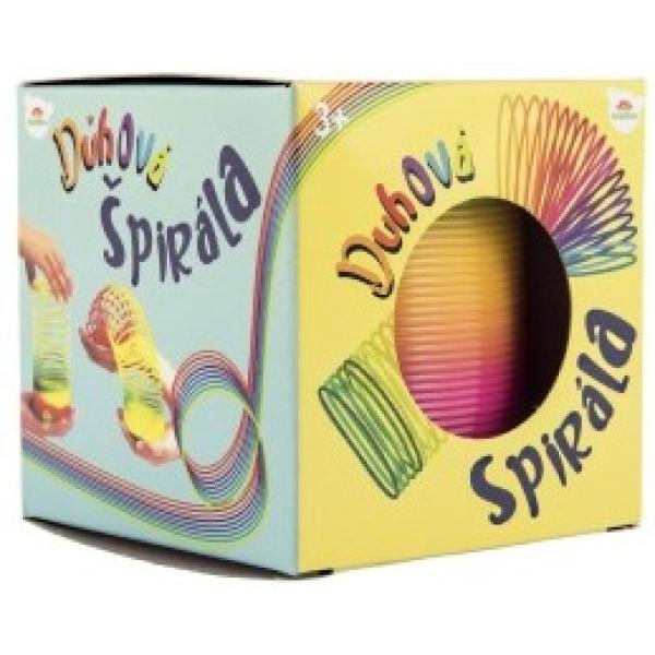 Spirála/pružina duhová plast průměr 6,5cm v krabičce 7x7x7cm (obrázek 5)