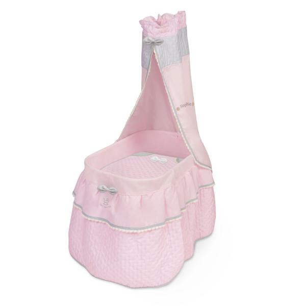 DeCuevas 51075 Pojazdná postieľka pre bábiky s nebesami a perinkou Sophie 2025