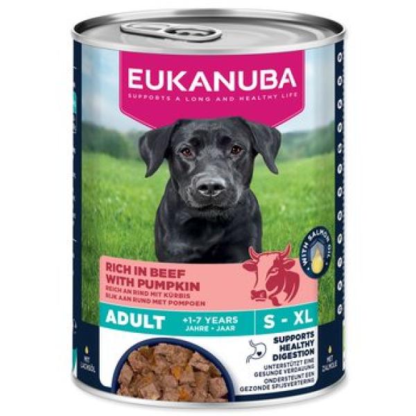 Konzerva EUKANUBA Adult bohatá na hovězí s dýní 400 g