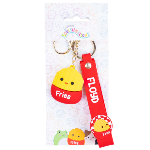 Squishmallows FIZZ Přívěsek na klíče – Hranolky Floyd