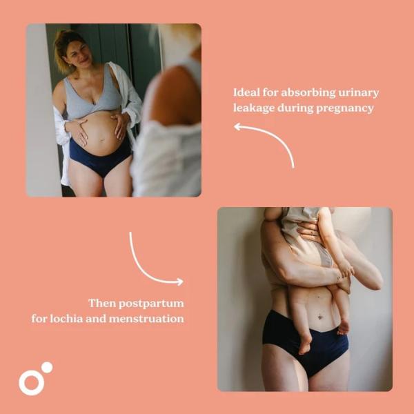 Poporodní a menstruační kalhotky, Black_ L-XL-2XL (obrázek 4)