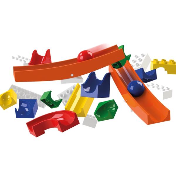 HUBELINO Kuličková dráha – rozšíření 45 dílů, s kolébkou