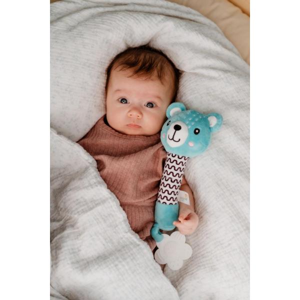 Medvídek babyted pískátko/kousátko medvěd plyš 25cm (obrázek 4)