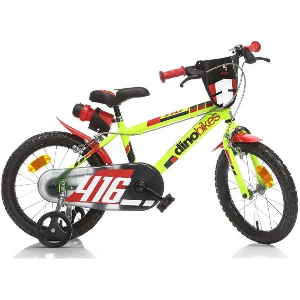 Dino Bikes - Detský bicykel 16" 416US - zeleno - čierny  2020