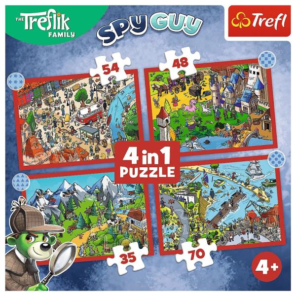 Trefl Puzzle 4v1 Oblíbení Treflíci