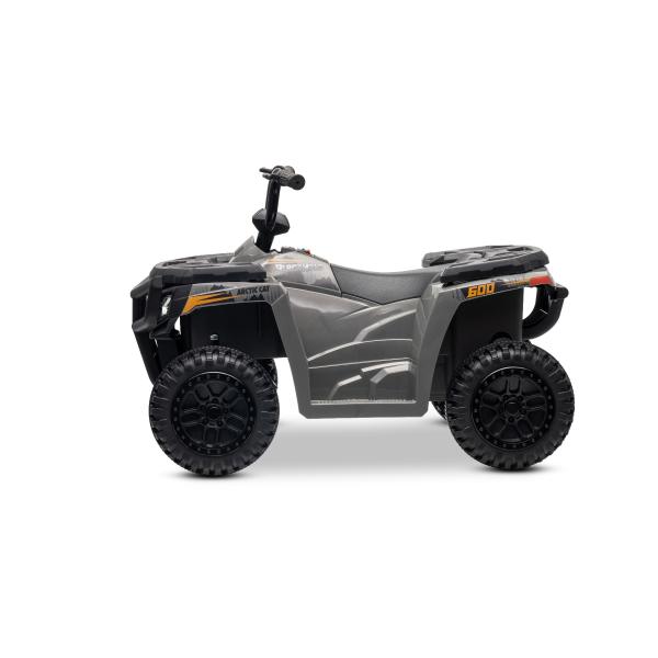 Licencovaná elektrická čtyřkolka Arctic Cat 12V se zadním pohonem, šedá, LED světla, Líti (obrázek 7)