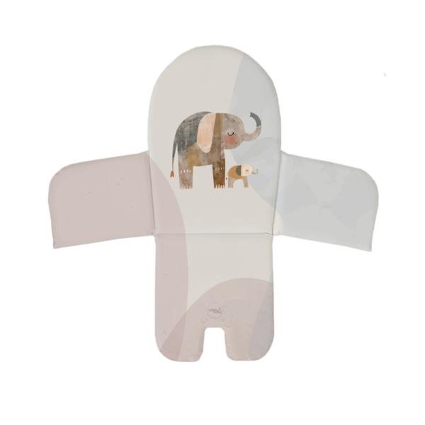 Ceba Vložka do jídelní židle (38x28) Basic Elephant Family