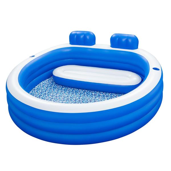 Bestway 54422 Piscina inflable familiar con asientos 231 x 219 x 79 cm