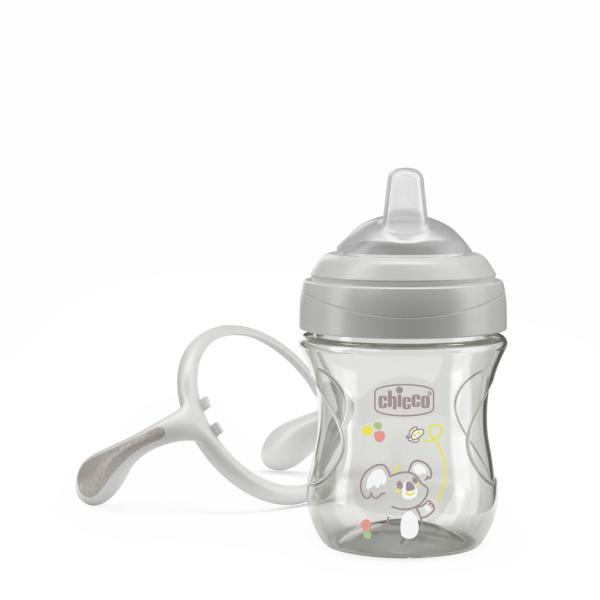 Chicco Hrnek Transition učící s držadly grey, 4m+ (obrázek 3)