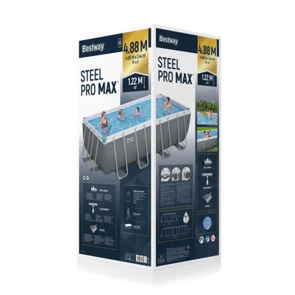 Bestway Bazén Power Steel 488 x 244 x 122 cm s pískovou filtrací (obrázek 9)