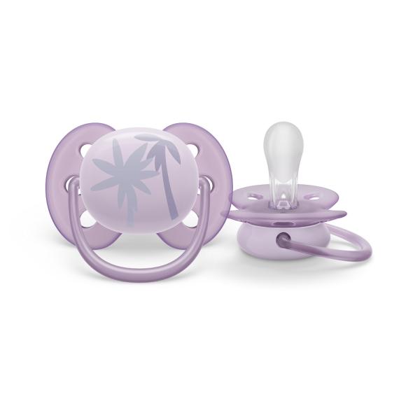 Philips AVENT Dudlík Ultrasoft Premium 0-6m fialová 1 ks