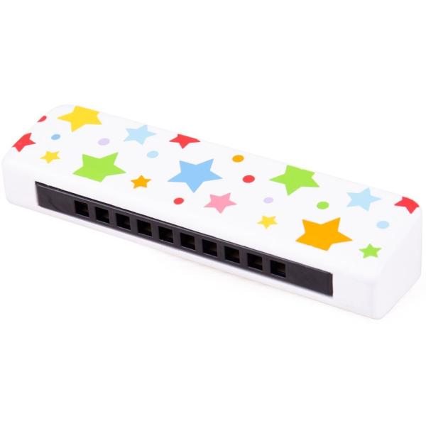 Bigjigs Toys Drevená harmonika hviezdičky 1 ks