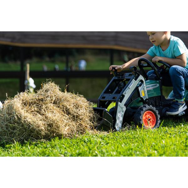 Falk Šlapací traktor Vintage 2054N se lžící, bagrem a přívěsem, zelený (obrázek 3)