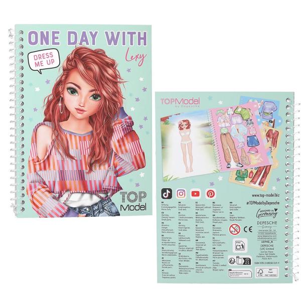Top Model Kreativní sešit s nálepkami denních outfitů