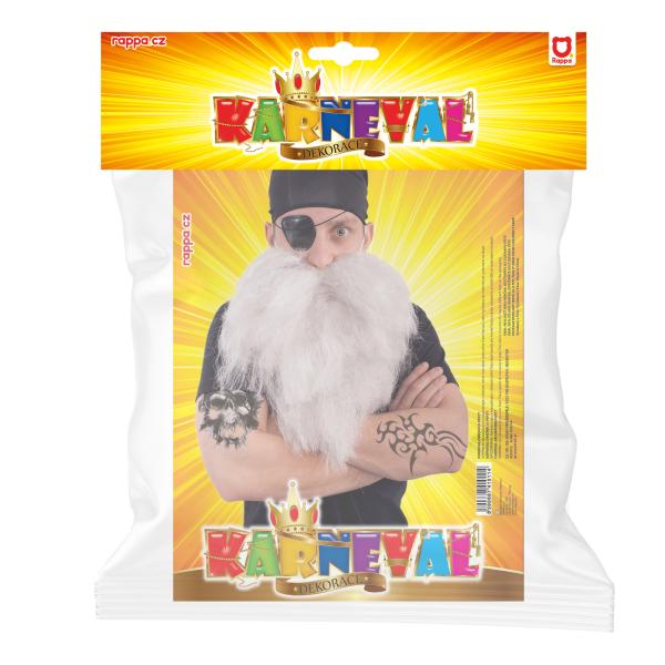 Fousy piráta se šátkem a páskou přes oko