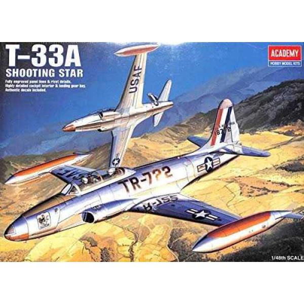 Model Kit letadlo 12284 - T-33A SHOOTINGSTAR (1:48)