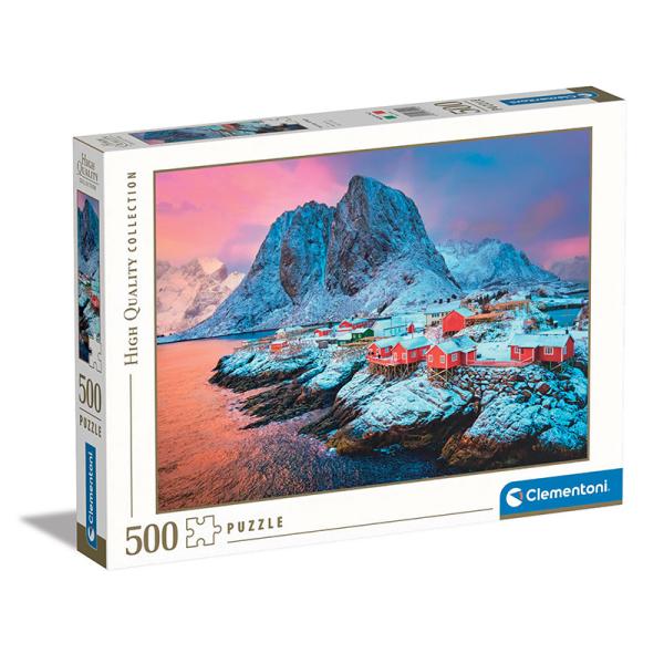 Clementoni - Puzzle 500 Vesnička Hamnoy