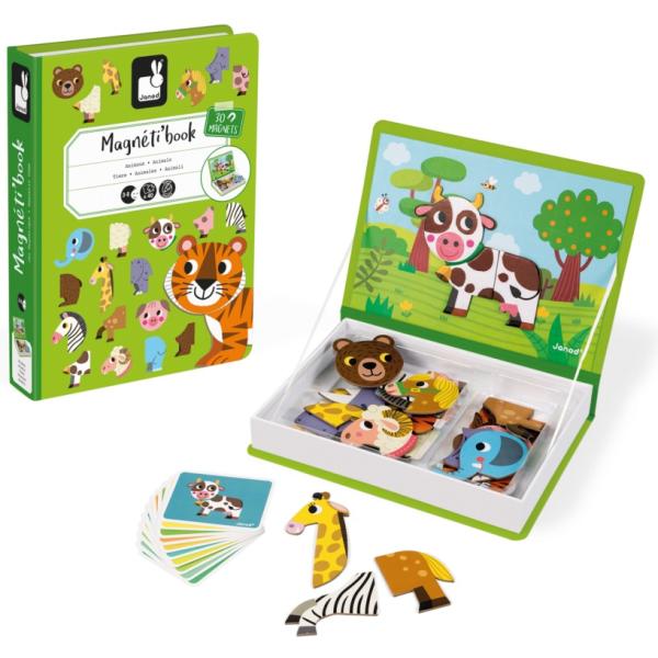 Janod Magnetibook Zvířata Magnetická kniha pro děti