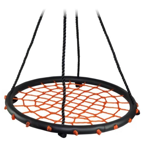 Bino Dětská houpací kruh černočervený – průměr 60cm , nosnost 100 kg