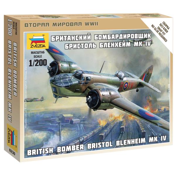 Wargames (WWII) letadlo 6230 - British Bomber Bristol Blenheim IV (1:200)
