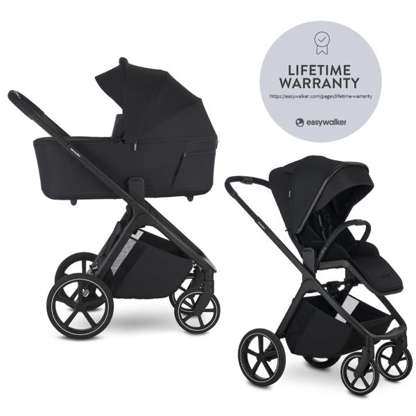 EASYWALKER Kočík kombinovaný Zoey Go Pure Black