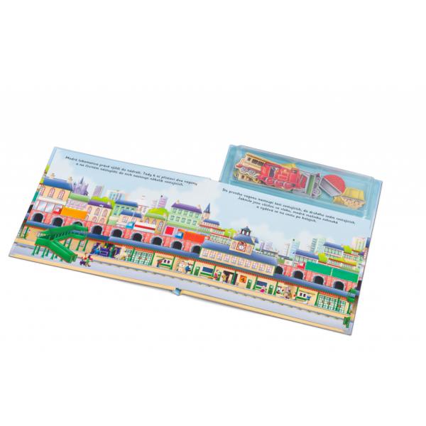 Vláčiky Knížka s magnetkami