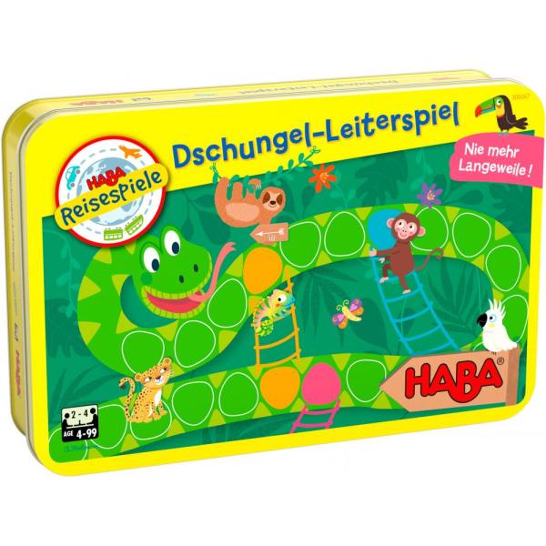Haba Mini Rebríky v džungli magnetická v kovovej krabici