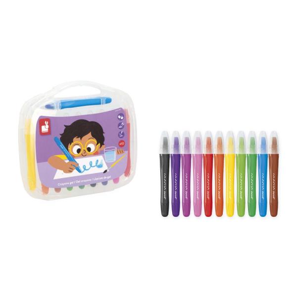 Janod Colorino Gelové pastelky omyvatelné 10 ks