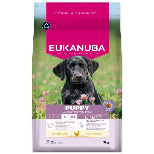 Mangime EUKANUBA Puppy Large ricco di pollo fresco 3 kg