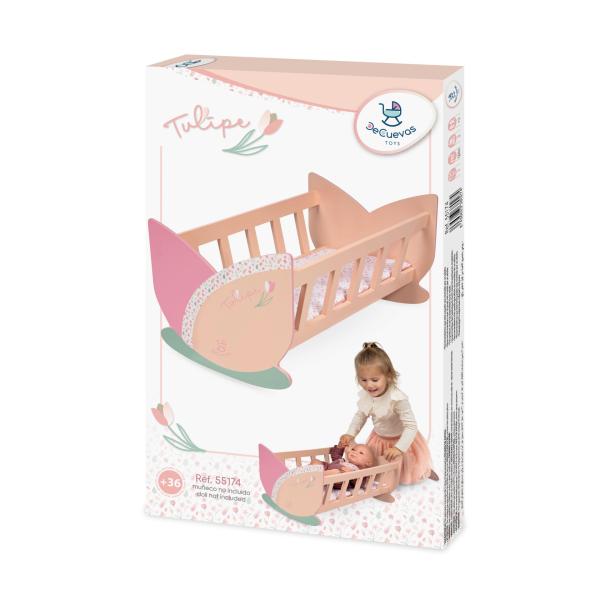 DeCuevas 55174 Dřevěná kolébka pro panenky Tulipe 2025 (obrázek 6)