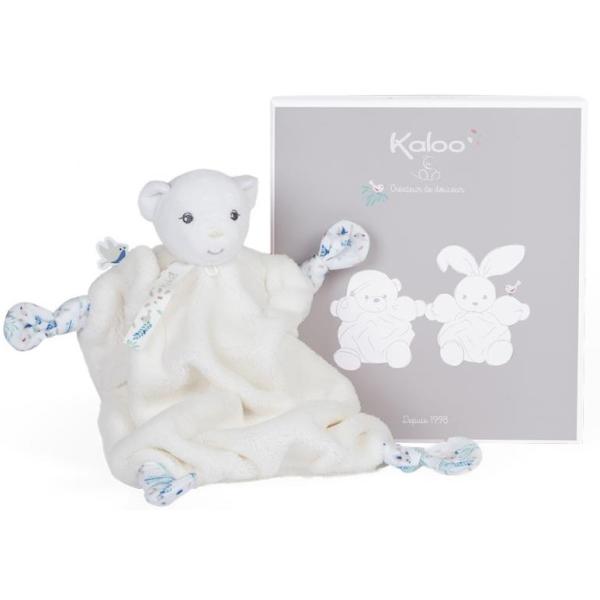 Kaloo Plume Plyšový mazlíček pro miminko Medvídek bílý