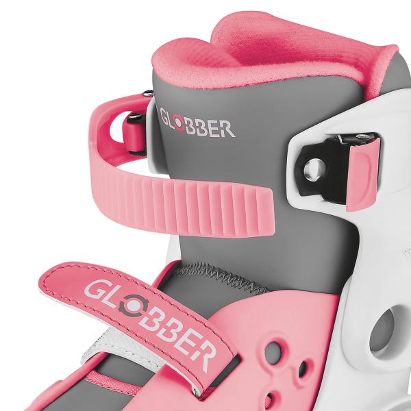 Globber Dětské brusle GO QUAD Size: 26-29 Pastel Pink