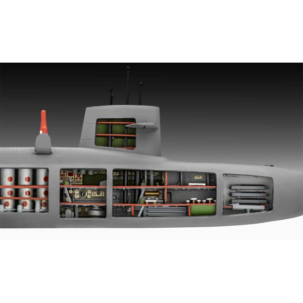 Plastic ModelKit ponorka 05185 - S.S.B. Abraham Lincoln with Interior (1:253) (obrázek 6)