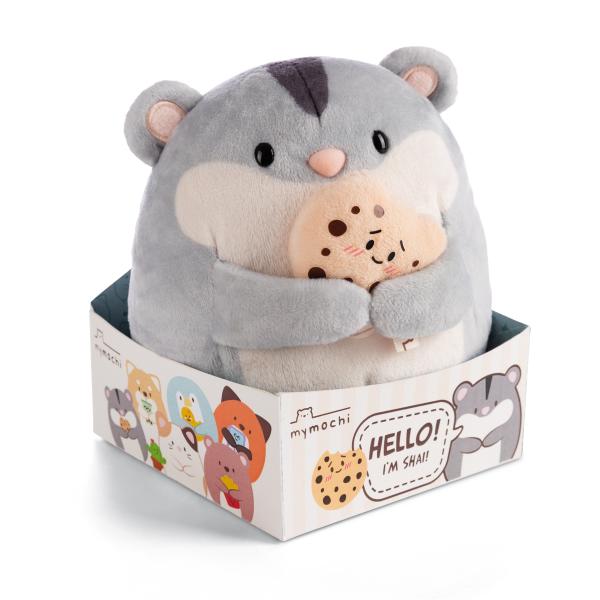 NICI plyš MyMochi Křeček Shai 16cm s sušenkou v dárkovém balení (obrázek 5)