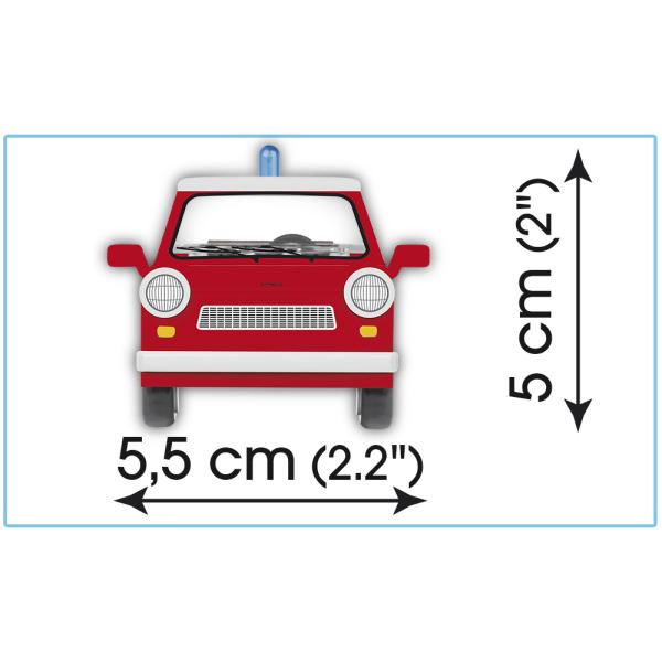 Cobi 24555 Youngtimer Trabant 601 Universal Feuerwehr 1:35 (obrázek 3)