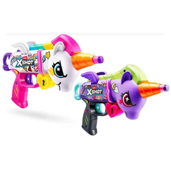 X-SHOT Blastercorn Series 1 Unicorn Blaster (2 pistole, 32 nábojů)