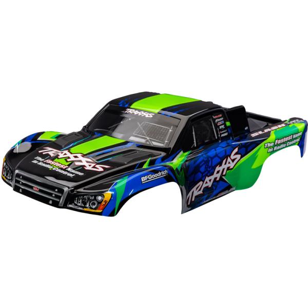 Traxxas karosérie Slash VXL 2WD zeleno-modrá (bezsponková)