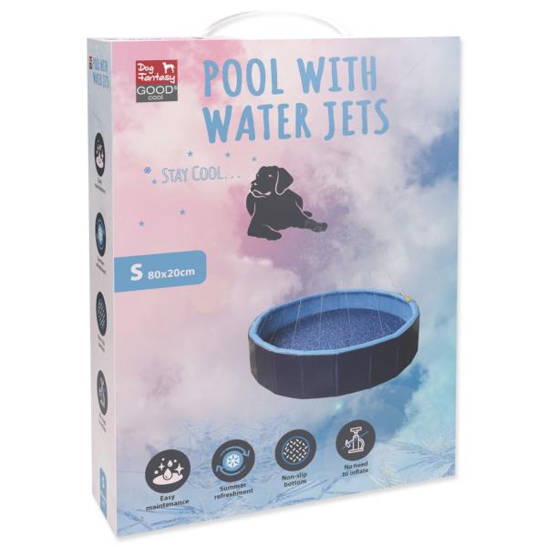 Bazének Dog Fantasy s vodními tryskami 80x20cm