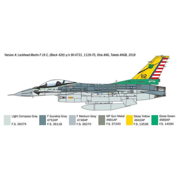 Model Kit War Thunder letadlo 35105 - F-16C Fighting Falcon (1:48) (obrázek 3)