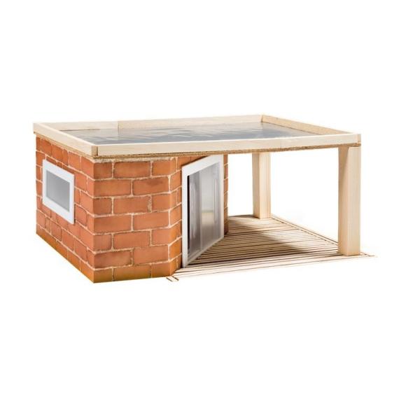 TEIFOC stavebnice Zahradní dům 135 dílků