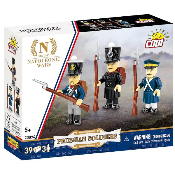 Cobi 20094 Napoleon Prusští vojáci 3 figurky s doplňky, 39k