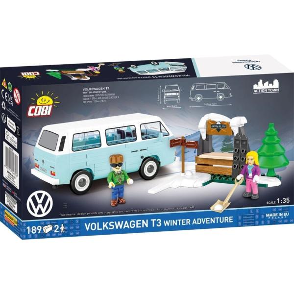 Cobi 24639 Volkswagen T3 zimní dobrodružství, 1:35, 189 k, 2 f (obrázek 6)
