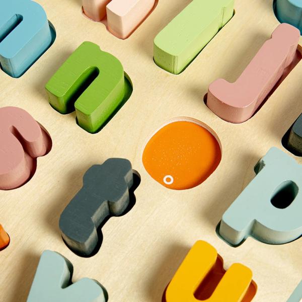 Bigjigs Toys Dřevěné puzzle malá písmena - abc (obrázek 6)